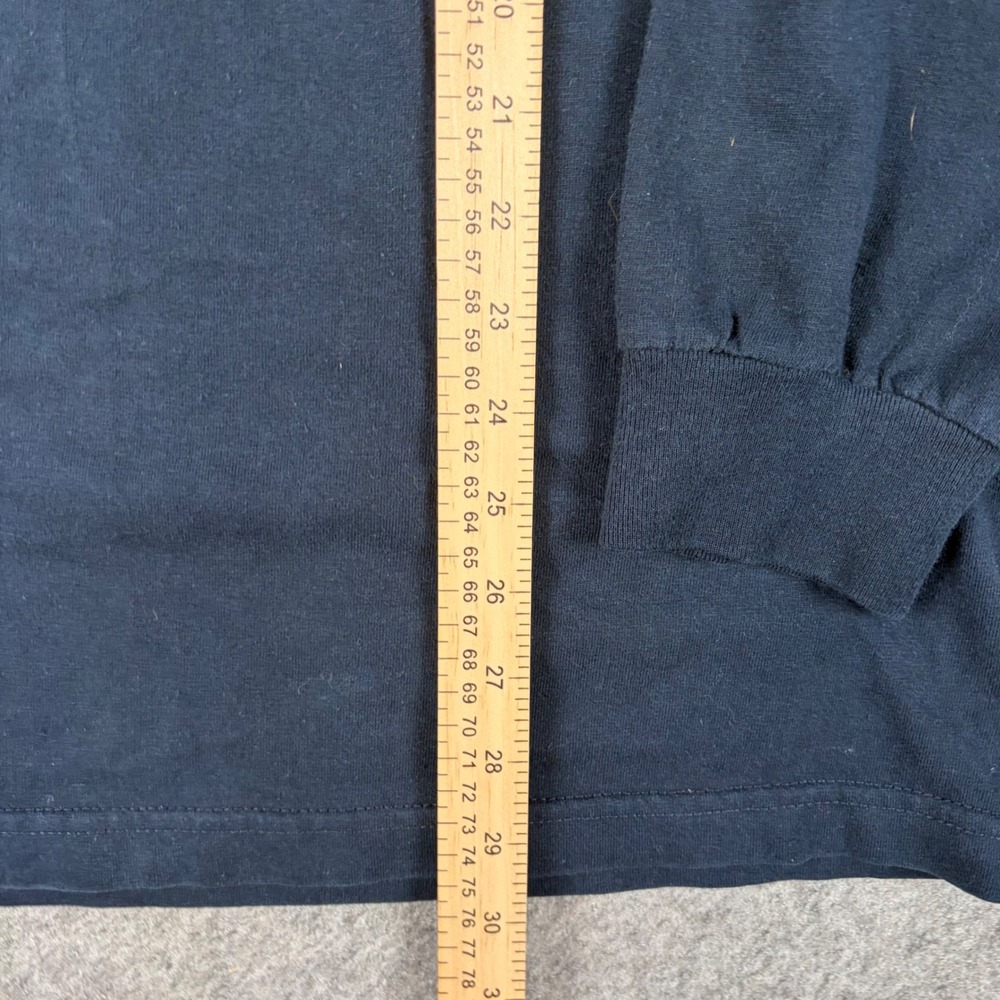 Y2K Rent-A-Cops Long Sleeve Shirt Mens Large Navy Blue Keystone Graphic Humor - Picture 6 of 8